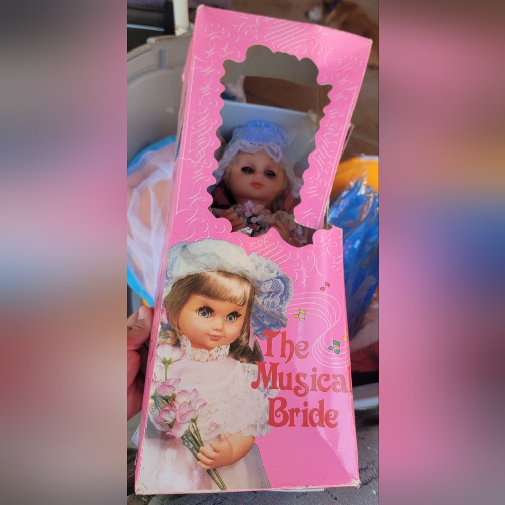 The Musical Bride Doll in Pink Box